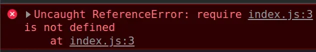 referenceerror require 未定义