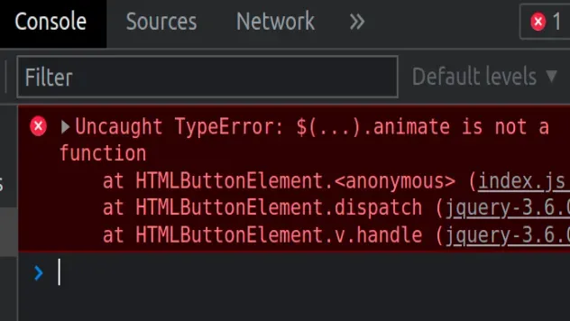 jquery animate is not a function 错误