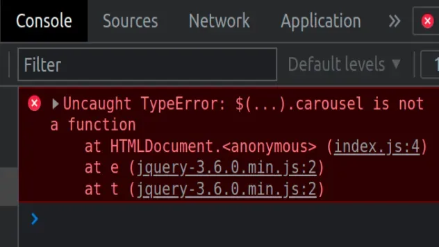jquery carousel is not a function 错误
