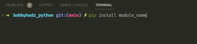 vscode pip 安装枕头