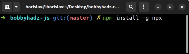 安装 npx macos linux