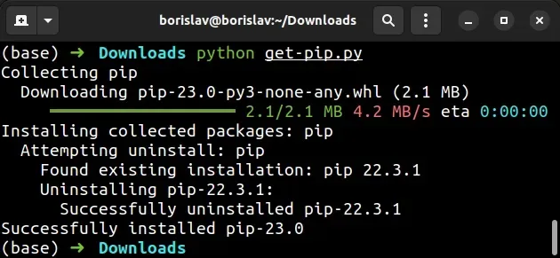 python 获取 pip py 安装