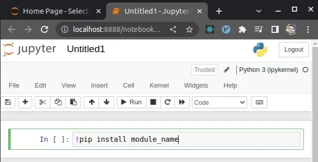 jupyter notebook 安装模块