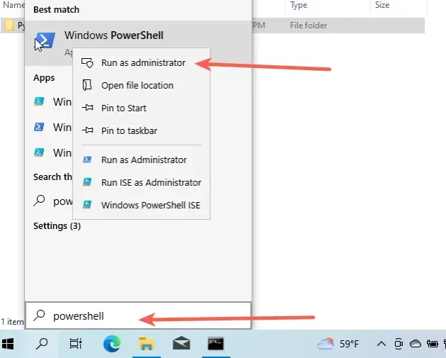 windows 以管理员身份运行 powershell