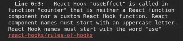 在函数中调用 React hook useEffect