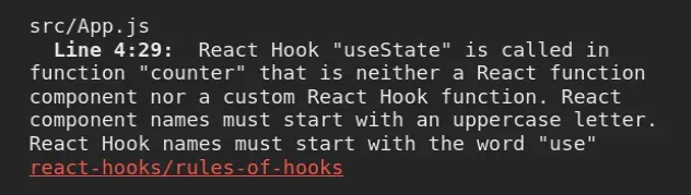 在既不是的函数中调用 React hook usestate