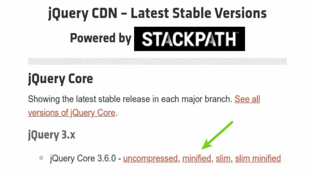 jQuery 普通版